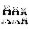 Realistic Panda Plush Toy Soft Stuffed Animal Cute Bear Plushie Simulation Fluffy Panda Doll Kawaii Gift for Girls