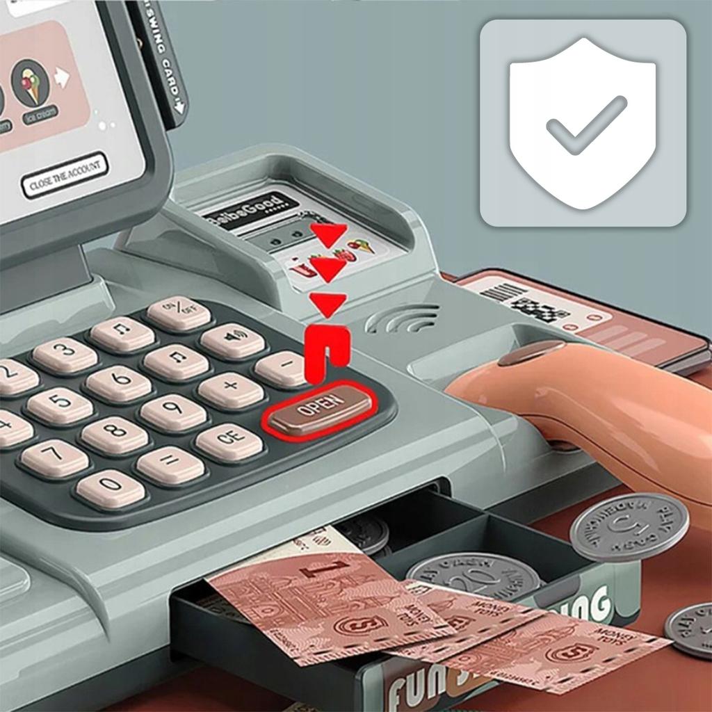 [PACZB] Electronic Cash Register with 25-Electric Scanner and LED Sound Z3052