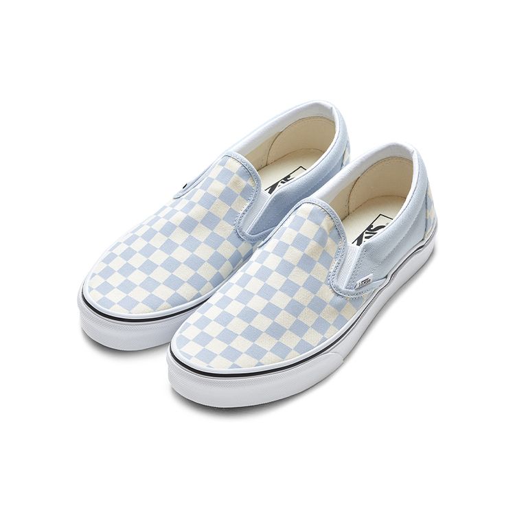 Vans Classic Slip-On Checkerboard - Ballad Blue Unisex Sneakers True-White VN0A33TB42Y