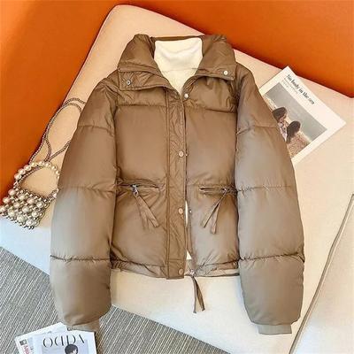Women's Jacket 2024 New Korean Version Stand Collar Short Cotton-padded Jacket Thicken Warm Parkas Winter Down Puffer Jacket