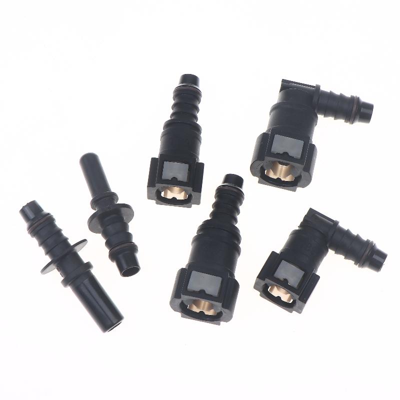 Car Fuel Line Coupler Hose Quick Connect ID8 7.89 Plastic Nylon Oil Line Pipe Adapter Disconnect Release Hose Connector