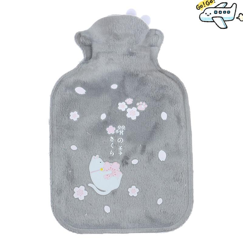Kawaii Hot Water Bags Cute Plush Rubber Hand and Foot Belly Warmer Explosion-proof Hot Water Bottles for Women Period Pain