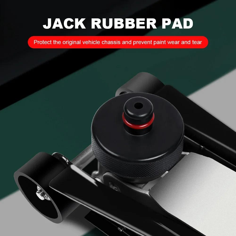 1/4-teiliger Auto-Gummi-Wagenheber-Pad-Adapter für Tesla Model Y Model 3 Gummi-Pucks Chassis-Ständer Aufbewahrungstasche Autozubehör