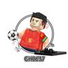 New  Single 4.5CM Soccers Athletics Sportsman Star Building Blocks Cartoon Mini Action Figures Toys For Kids Christmas Gifts