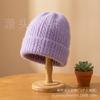 Autumn and Winter New Velvet Thickened Men's and Women's Warm Windproof and Cold Wool Knitted Hat Solid Color Cold Hat