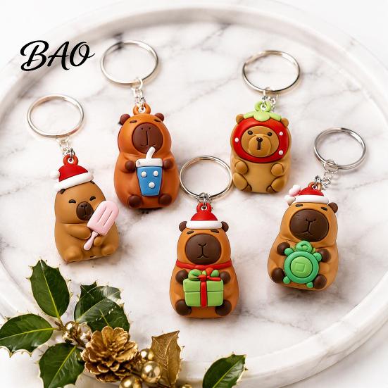 Party Favors 2026 Advent Calendar, 24 Days Cute Animal Keychains Christmas Countdown Tree Hanging Ornaments Mini 3D Collectible Figures, Holiday Gift