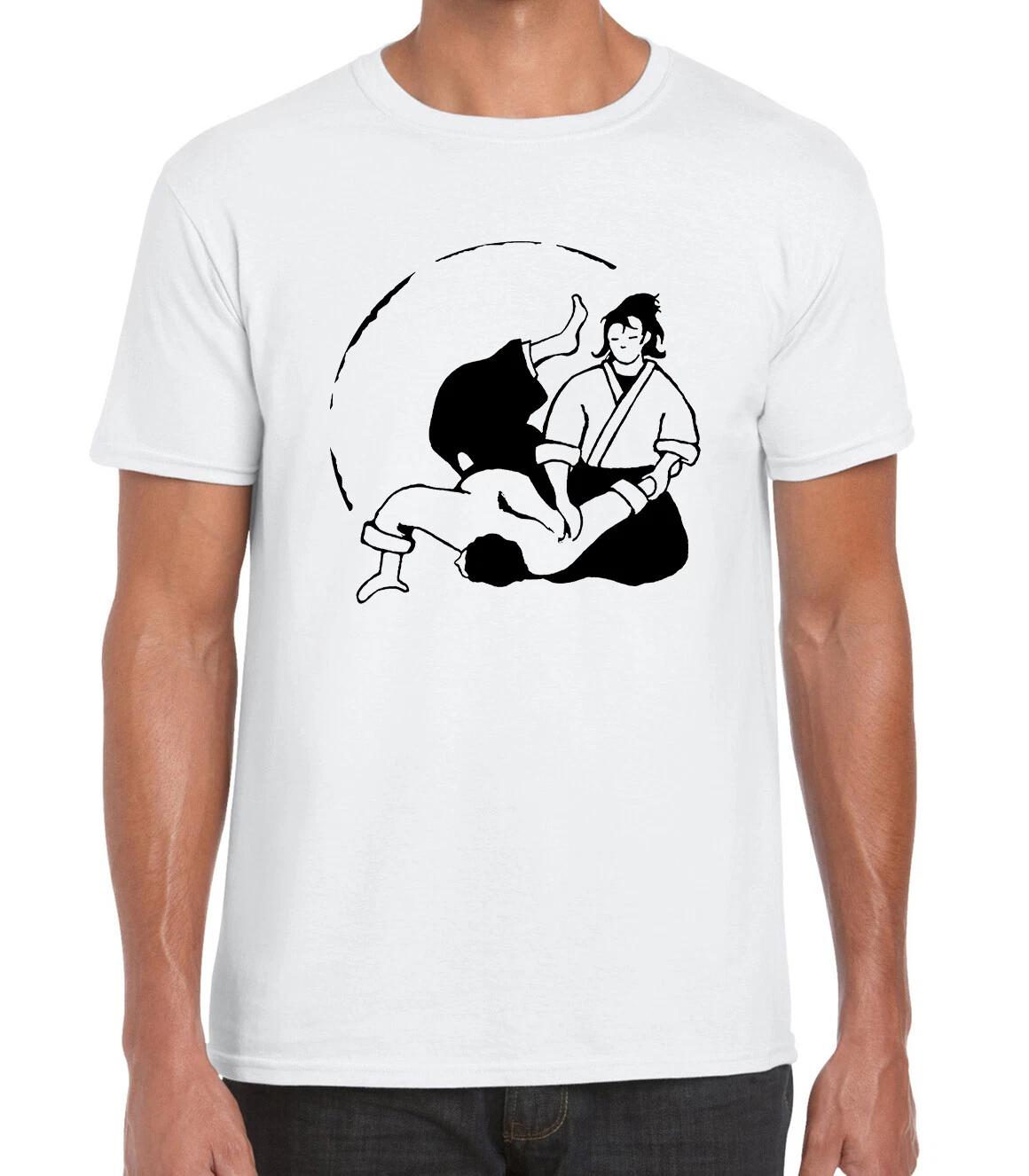 Aikido Martial Arts Training Fight Printed Cotton  Unisex T-Shirt Top Tee 150