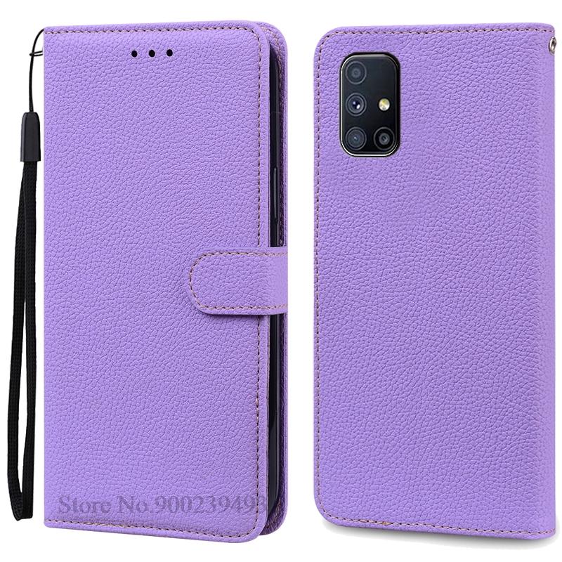 For Samsung M51 Case Soft Silicone Wallet Leather Flip Case For Samsung Galaxy M51 Case M 51 Stand Book Cover Coque Fundas