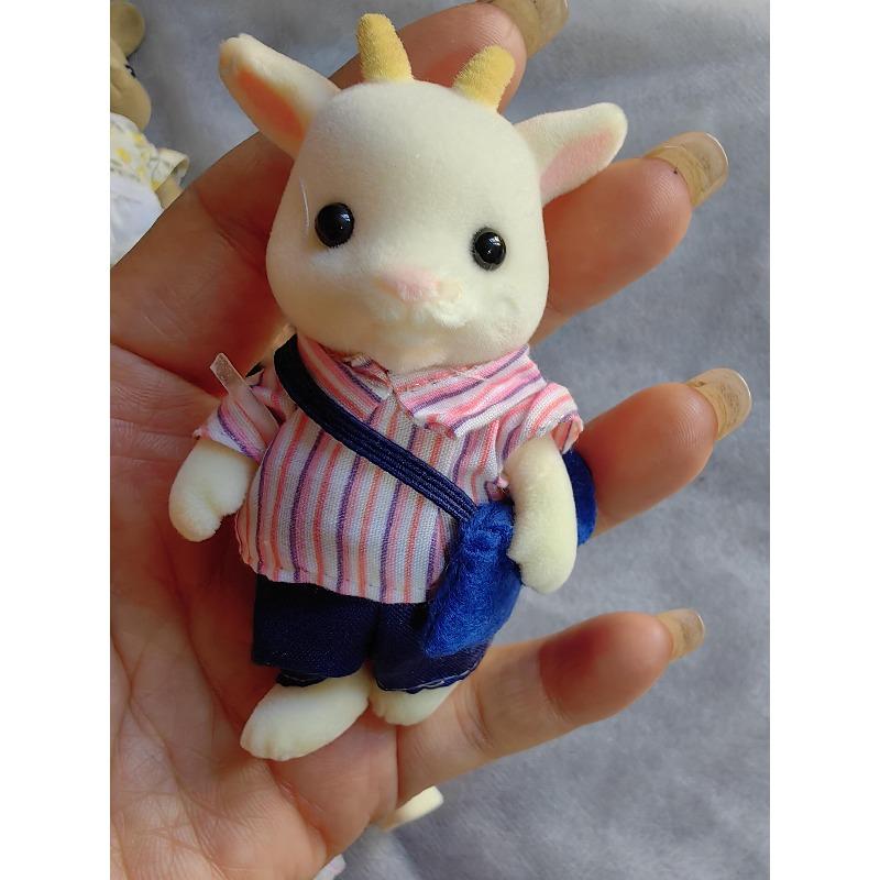 Original Forest Animal Family 1:12 Mini Dollhouse Furniture Rabbit Bear Dog Cat Pets Figure Toy Dolls Kids Gift