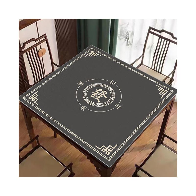 Modern Einfache Mahjong-Tischmatte Unterhaltung Leise Dämpfermatte Haushalt Schmutzabweisend Verschleißfest Verdickte Kristall-Samt-Tischdecke