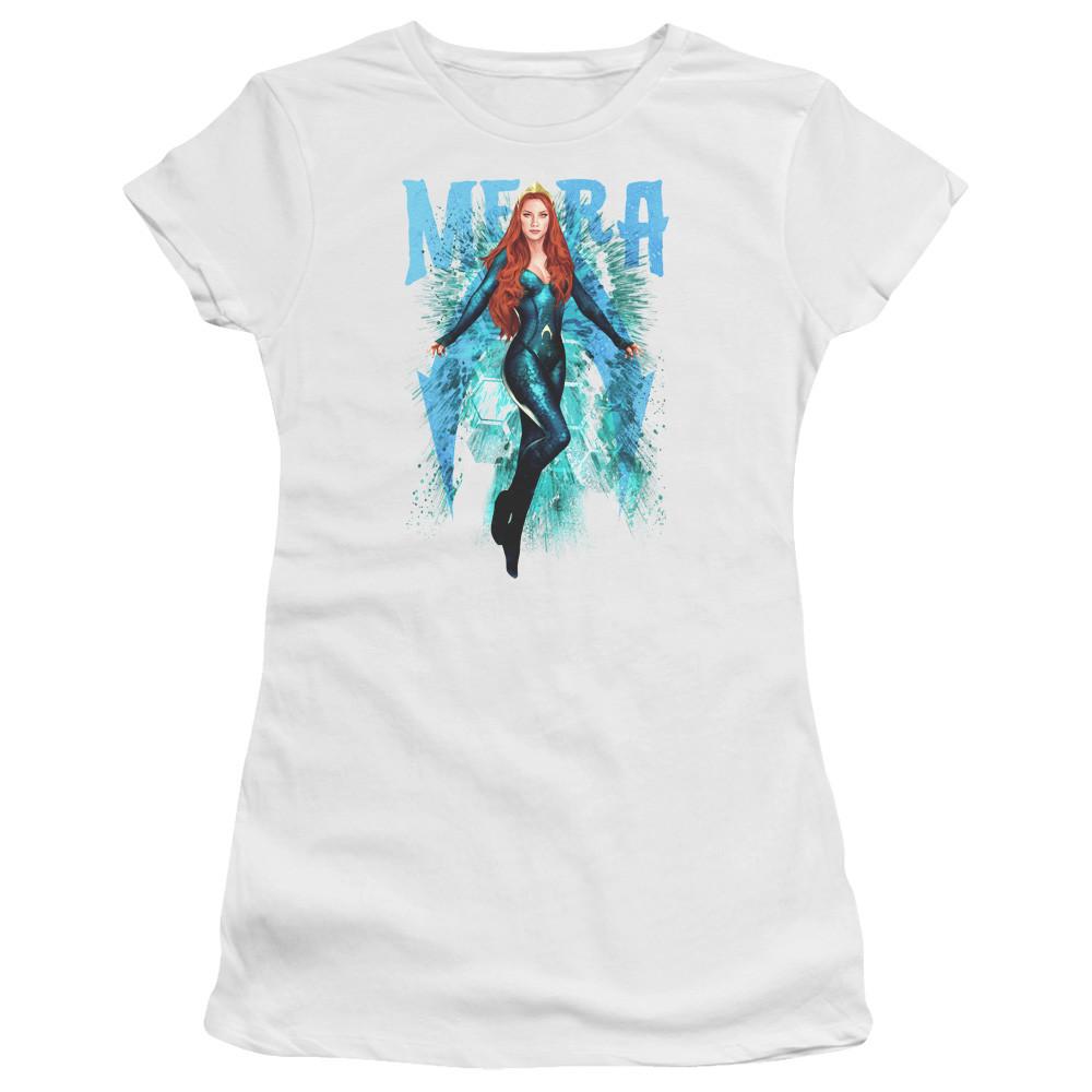 Aquaman Movie Juniors T-Shirt Mera White Tee Unisex T-Shirt XXXL