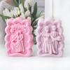 Wedding Couple Silicone Candle Soap Mold DIY Valentine's Day Wedding Dec Ornament Celebration Party Embellishments Mould