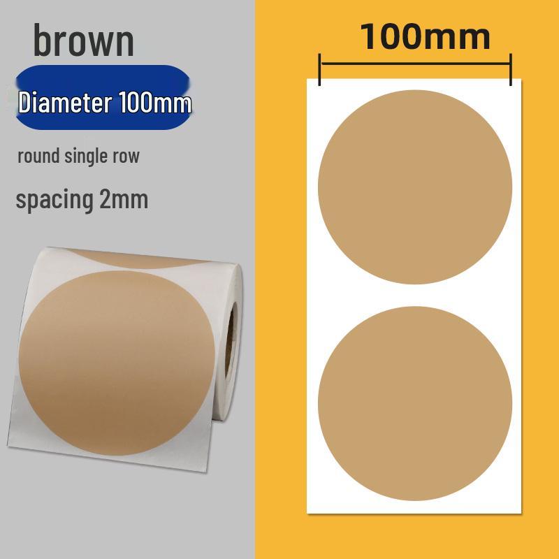 Colorful Self-Adhesive Round Dot Stickers - Writable Small Paper Labels