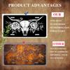 Black And White Cow Skull Aluminum License Plate | 6×12 Inches, Perfect for Personalizing Your Car with a Humorous Touch,