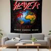 Slayer World Painted Blood Tapestry Wall Hanging, Thrash Metal Art, Wall Decor for Bedroom Living Room Dorm