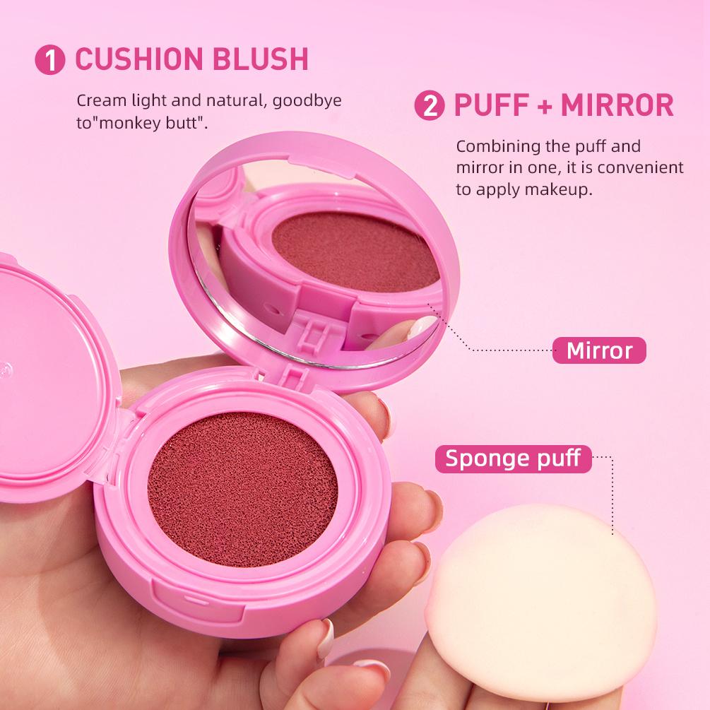 Air Cushion Blush Matt Natürlich Aufhellend Rosiger Teint Multifunktionales Nude-Make-up Flüssig-Rouge Gesichtsretusche