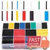 Kit de Tubo Termoencolhível para Mangas Conexão Elétrica de Fios Envolvimento de Fios Proteção de Cabos Tubo Termorresistente Envolvimento Isolamento