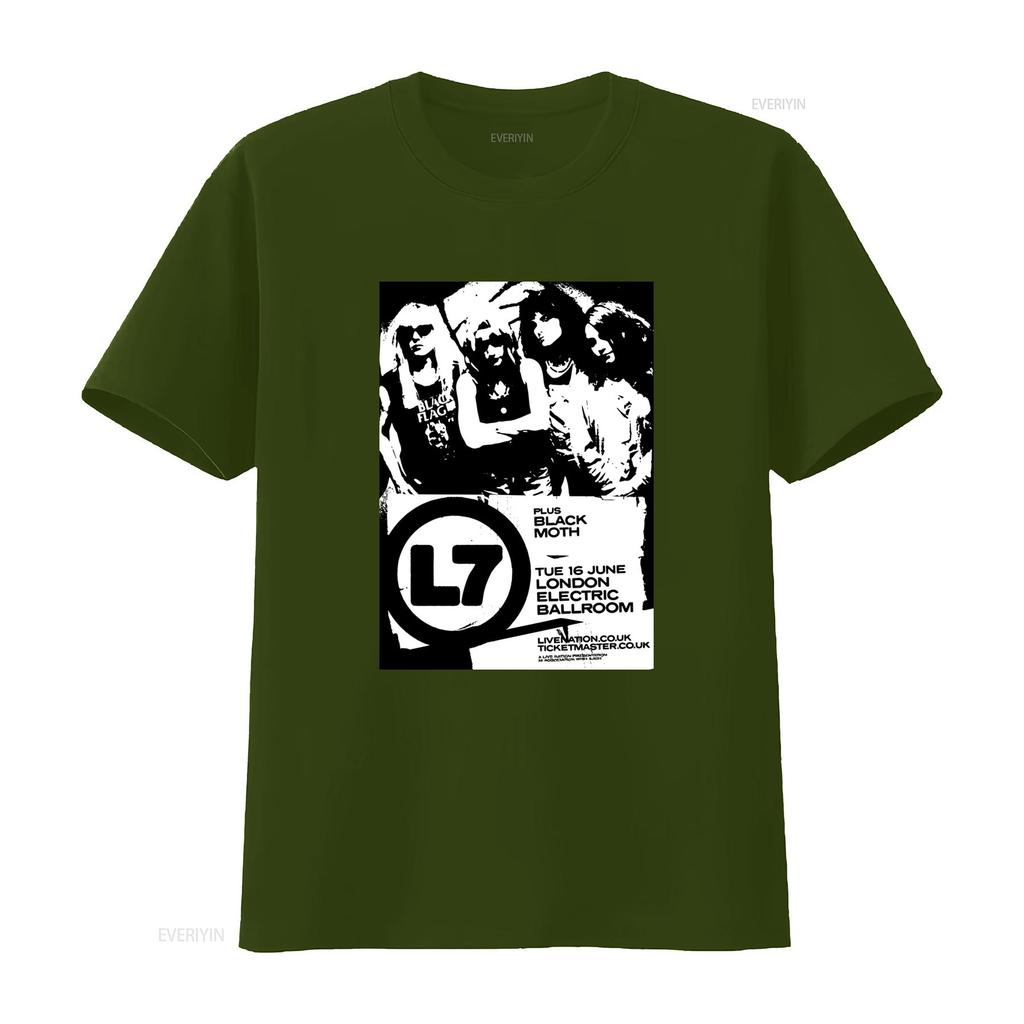 New L7 Band Concert Tour T Shirt White All Sizes S 5xl Vintage Comfortable Unisex Graphic Top For Everyday Wear
