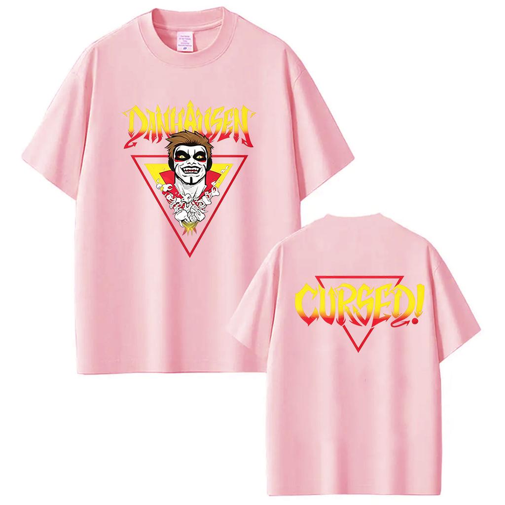 Hot 2026 Danhausen Cursed Merch T Shirt Mens Hip Hop Gothic Short Sleeve Tshirt Fashion Vintage Cotton Tshirts Punk Streetwear