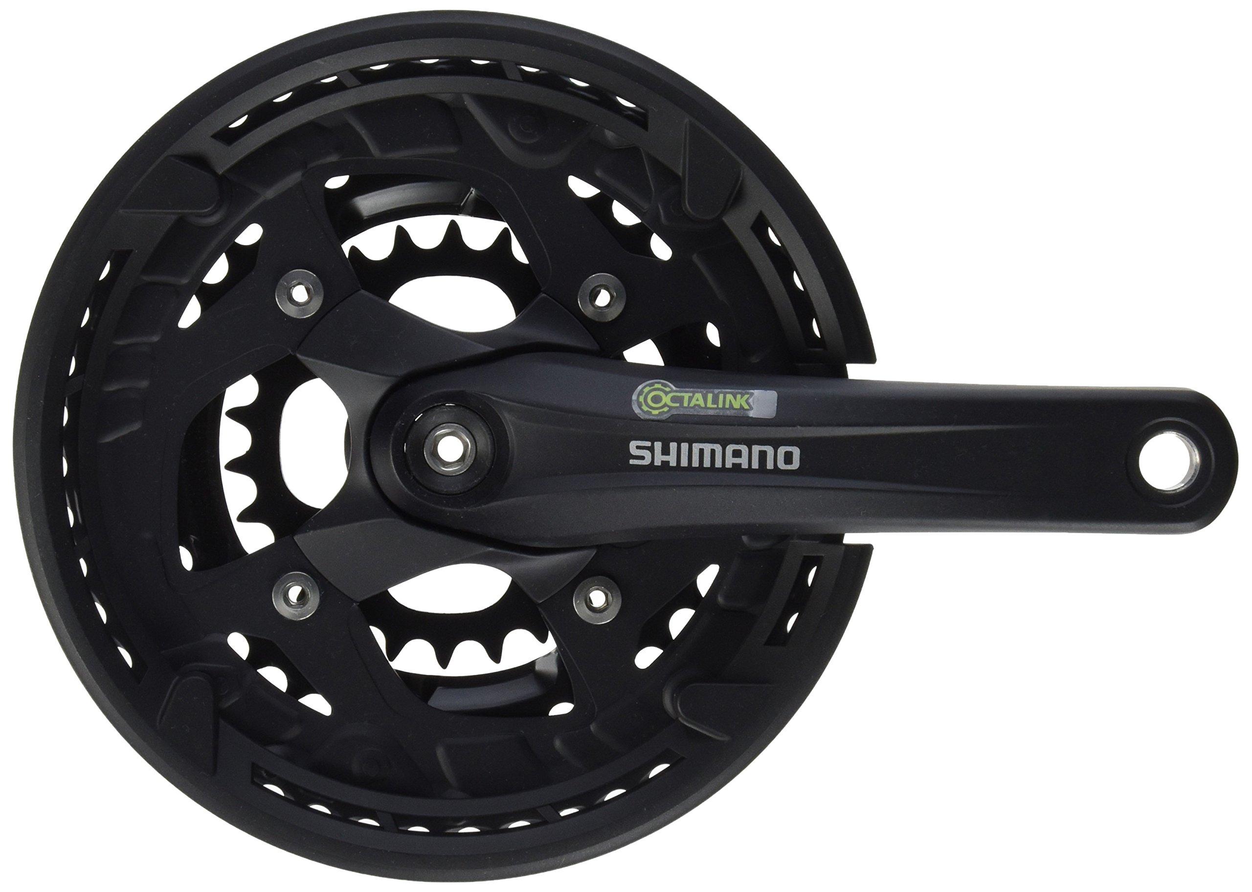 

SHIMANO FC-T4010 Octalink, 9-Speed, 48x36x26T, 170mm, with Chain Guard, Black