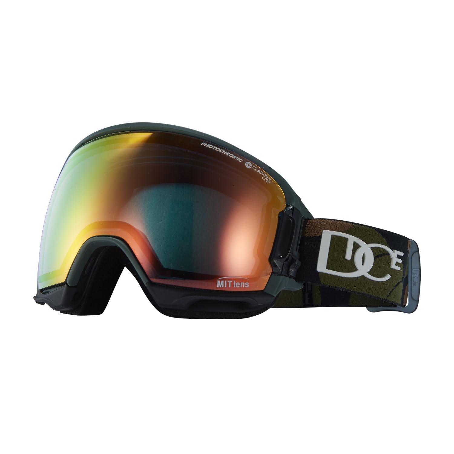 

DICE HIGHROLLER HR35190 Camo Snow Made in Photochromic with MIT Red for Snowboarding and Skiing Goggles, Japan, Mirror, Adults,