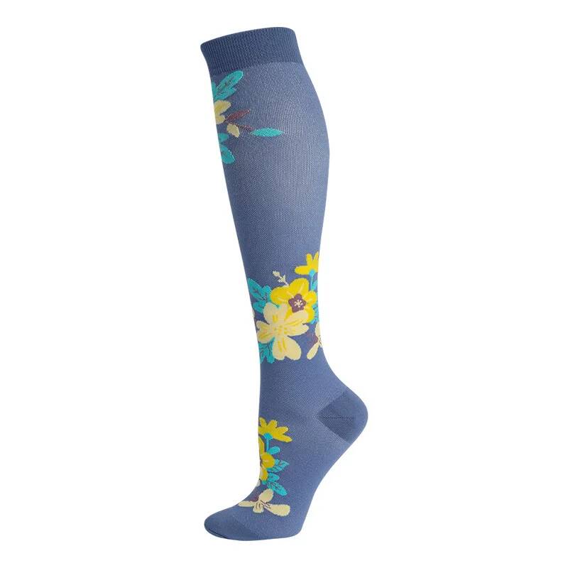 Compression Socks Sports Outdoor Running Jump Rope Yoga Unisex Calf Pressure Socks Stockings Compress Nylon
