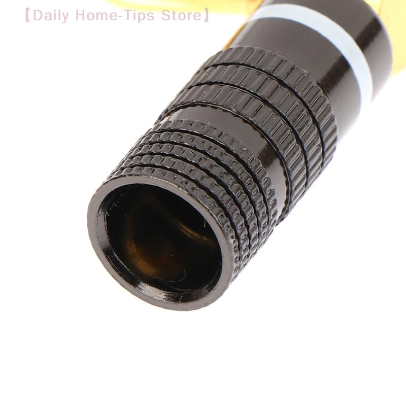 1Pc 2025 New New Metal BANANA PLUGS 24K Gold-plated 4MM Banana Connector with Screw Lock For Audio Jack Speaker Plugs White&Red