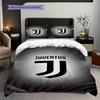 Eredità Juventus: Biancheria da letto Stars Stripes (1 * copripiumino + 2 * federa, senza nucleo) Set biancheria da letto Copripiumino e federa