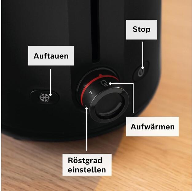 Toaster Bosch TAT2M123 My Moment Black