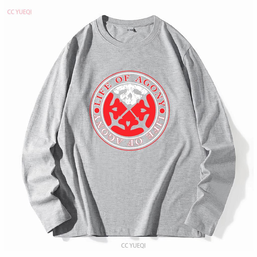 T-Shirt mit dem Symbol des Lebens der Qualen, Baumwolle, Schwarz, Herren, Größen S bis 5XL, HC1998, Vintage, gewaschen, vielseitig, stylisch, leicht unisex, lässig