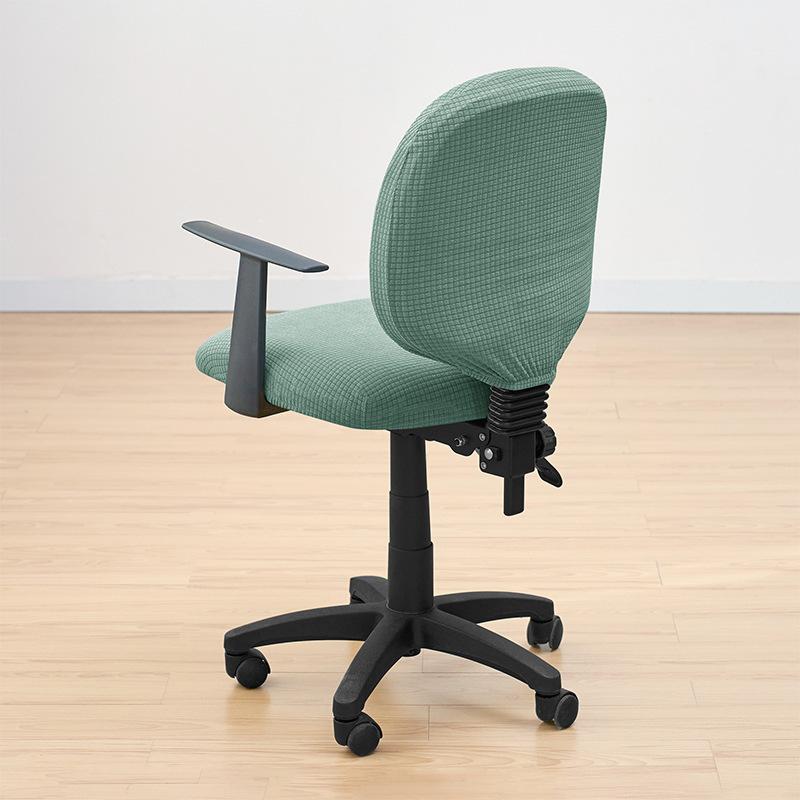 Office Chair Slipcover For Kitchen Dinning Banquet Dustproof Garterized Stretchable Seat Cover MH