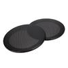 2PCS 5inch Mesh Protective Cover Sound Cover Speaker Loudspeaker Cover Decoration(White White)