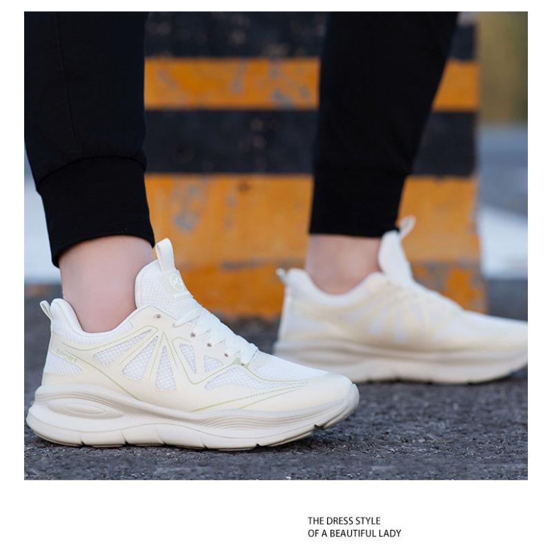Sports Shoes, Shock-absorbing Jogging, Professional Thick Soled Casual Jumping Shoes, Breathable, Rebound and Wear-resistant Shoes
