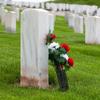 2/4pcs Cemetery Vase Plastic Cemetery Vase Decorations Gravestone Grave Yard Ground Outdoor Flower Marker Decor