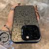 Funny Graffiti Dogs Phone Case For iPhone 15 16 Pro Max 14 13 12 11 X XS XR 7 8 Plus SE 2 3 Electroplate Silver IMD Cute Cover