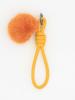 Woven Leather Pendant Keyring & Bag Accessory