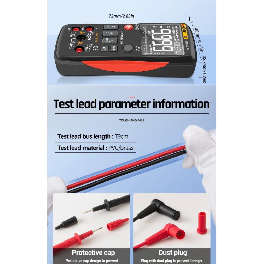 Smart Multimeter Tester ANENG Q1 Digital Display High Precision Professional True RMS 9999 Counts Auto Range Electrician Tools