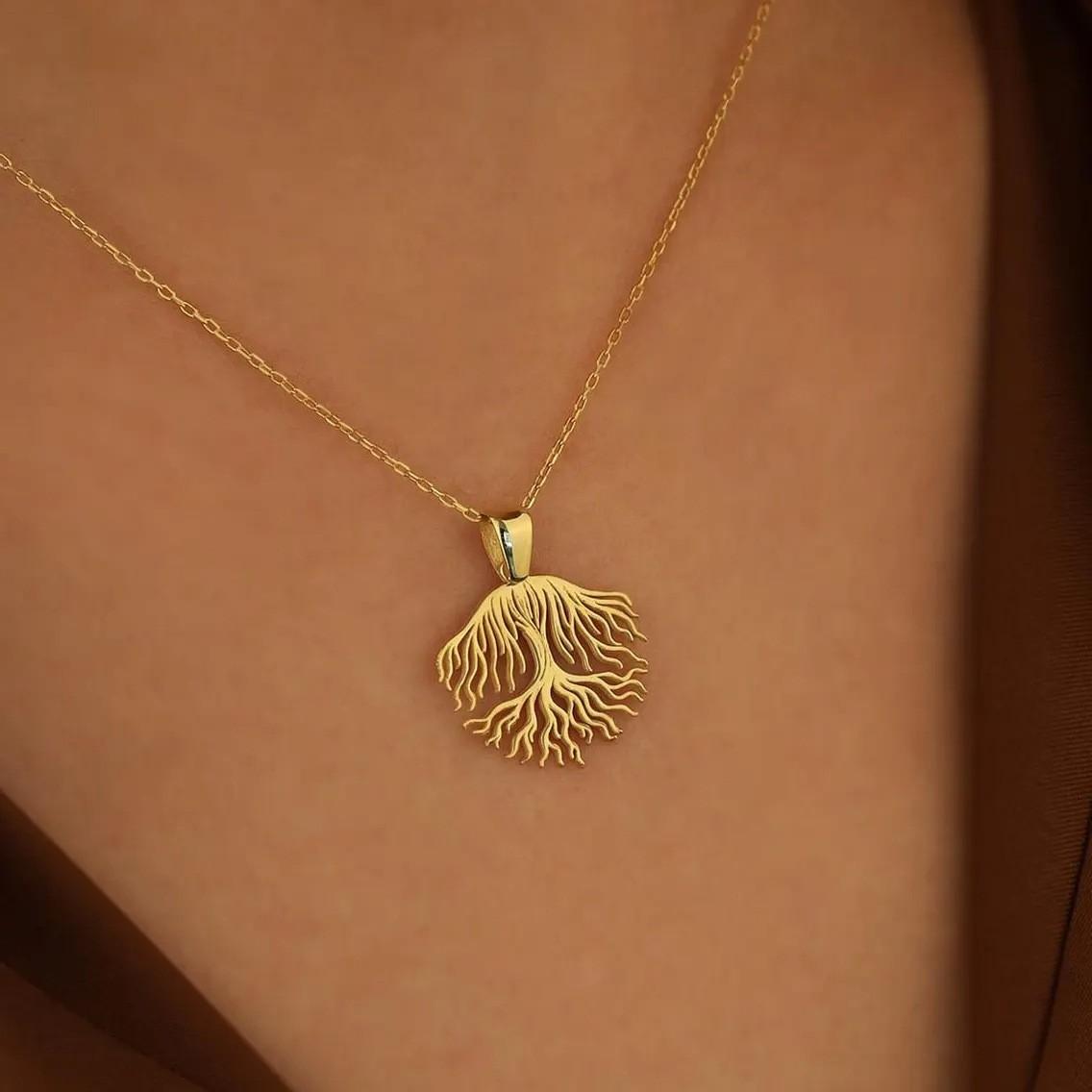 Fashionable and Simple Tree of Life Sacred Tree Pendant Necklace Jewelry 60CM