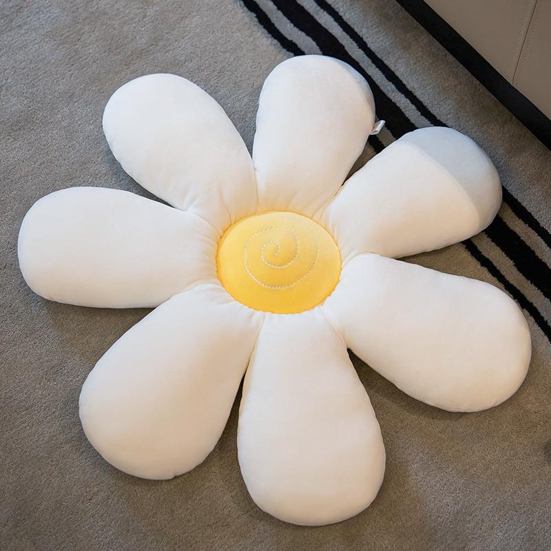 Small Daisy Flower Pillow Cushion On The Floor Chair Cushion Office Sitting for A Long Time Tatami Car with Butt Cushion