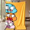 Amazing World of Gumball Cozy Flannel Blanket, Comfortable Warm Throw Blanket for Bedroom Sofa Home Use