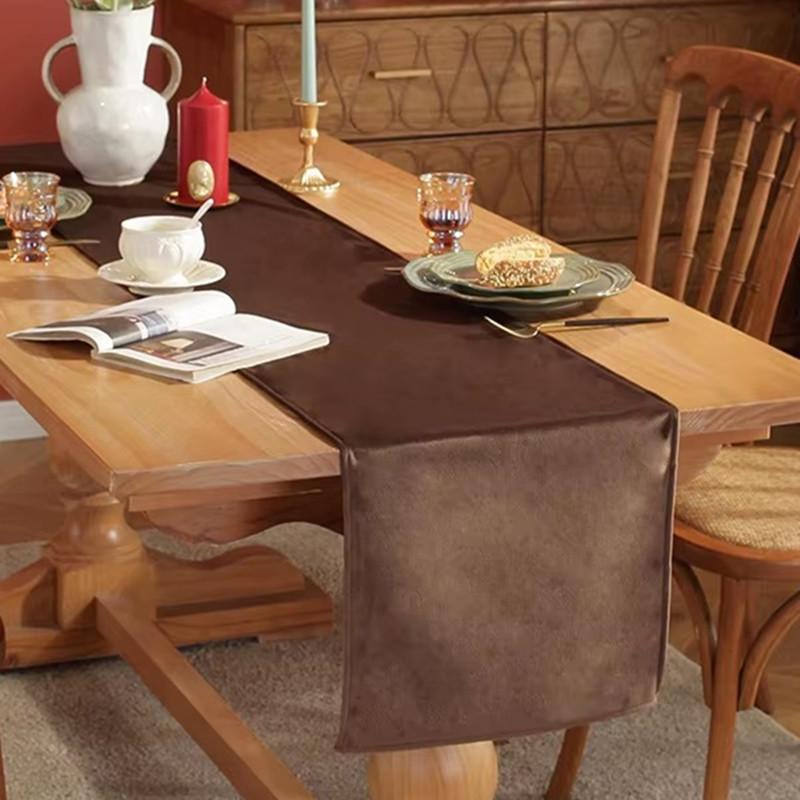 35*180CM Luxury Velvet Table Runner,Washable Green Dining Table Decoration For Farmhouse Table Dresser Wedding Party Home