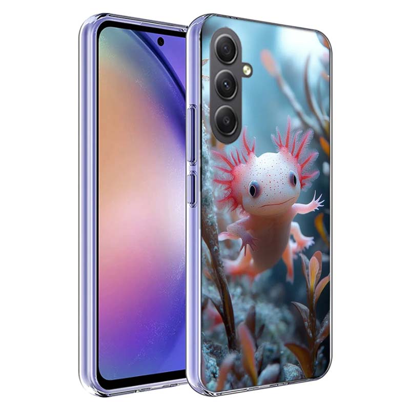 Smiling Salamander Phone Case for Samsung A17 A37 A57 A07 A16 A26 A36 A56 A06 A02S A12 A22 A32 A52S A04S A14 A24 A34 A54 A03 A13