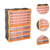 39 Drawers Parts Organizer Bin Container Multipurpose Grids Tools Storage Orange