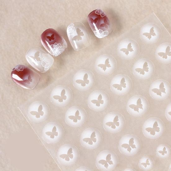 Naklejka na paznokcie Ultracienka Samoprzylepna Mocna Przyczepność Kreatywny Kształt Łatwa w Aplikacji Papier Ozdobny Paznokieć Samoprzylepny