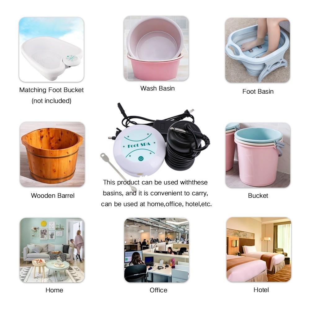 Arrays Aqua Health Care Therapy Equipment Detox Ionic Foot Spa Bath Massage Machine Electric FootBath Cleanse Massager