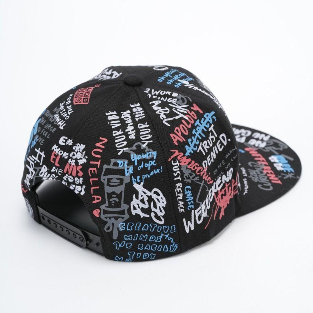 Adjustable Streetwear Hip Hop Cap Flat Brim Snapback Cap For Man Women Unisex