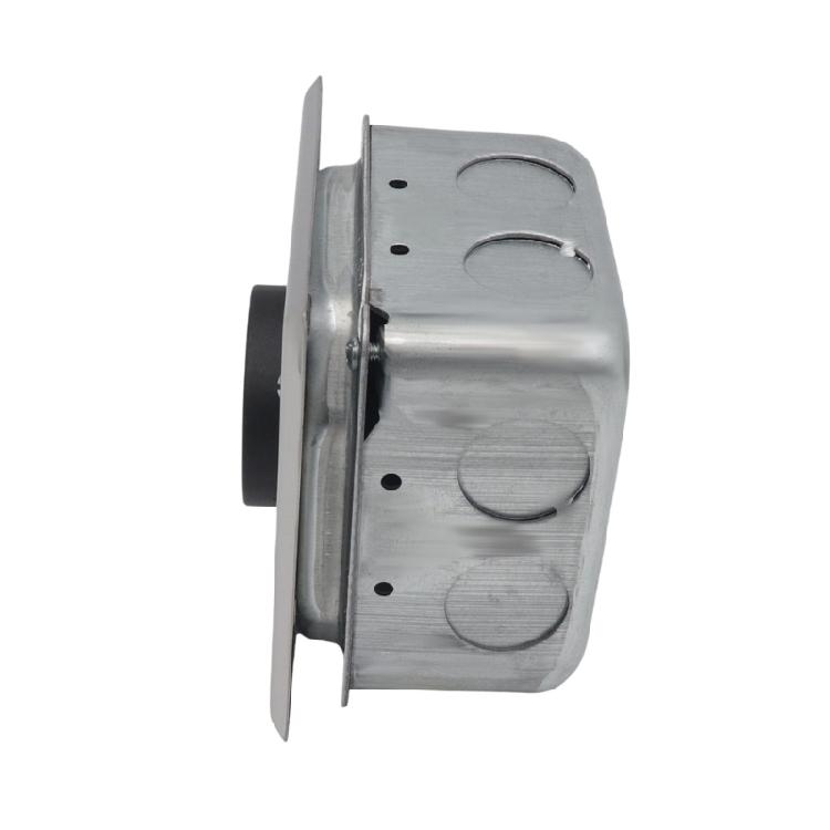 Multipurpose NEMA 14 30R 30A Electrical Receptacle Assembly With Square Metal Box Sliding Covers and Brackets Use