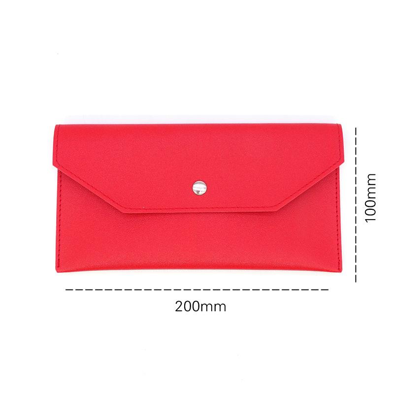 1PC Women Wallet Reusable Money Clip Wallet Cash Bank Card Storage Bag Long Style Ultra-thin Portable Leather