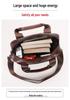 Men's Genuine Leather Vertical Briefcase: Simple Top Layer Cowhide Shoulder & Crossbody Document Bag.
