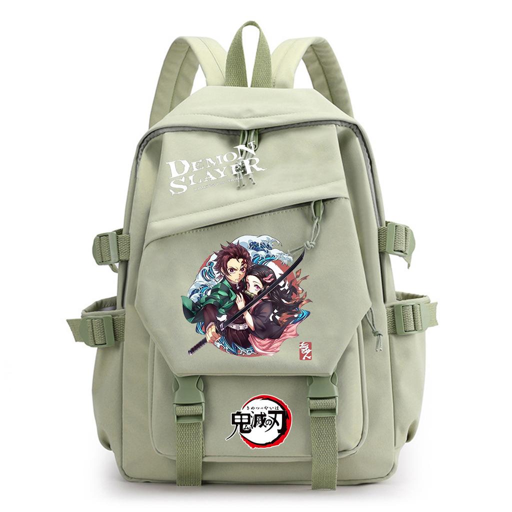 Anime surrounding ghost annihilation blade Tanjiro junior high school high school student schoolbag backpack Oxford cloth male and female